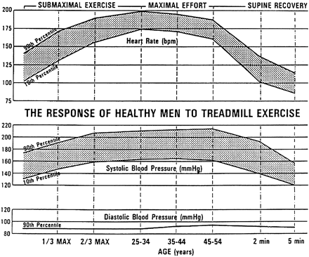 Normal response HR and BP